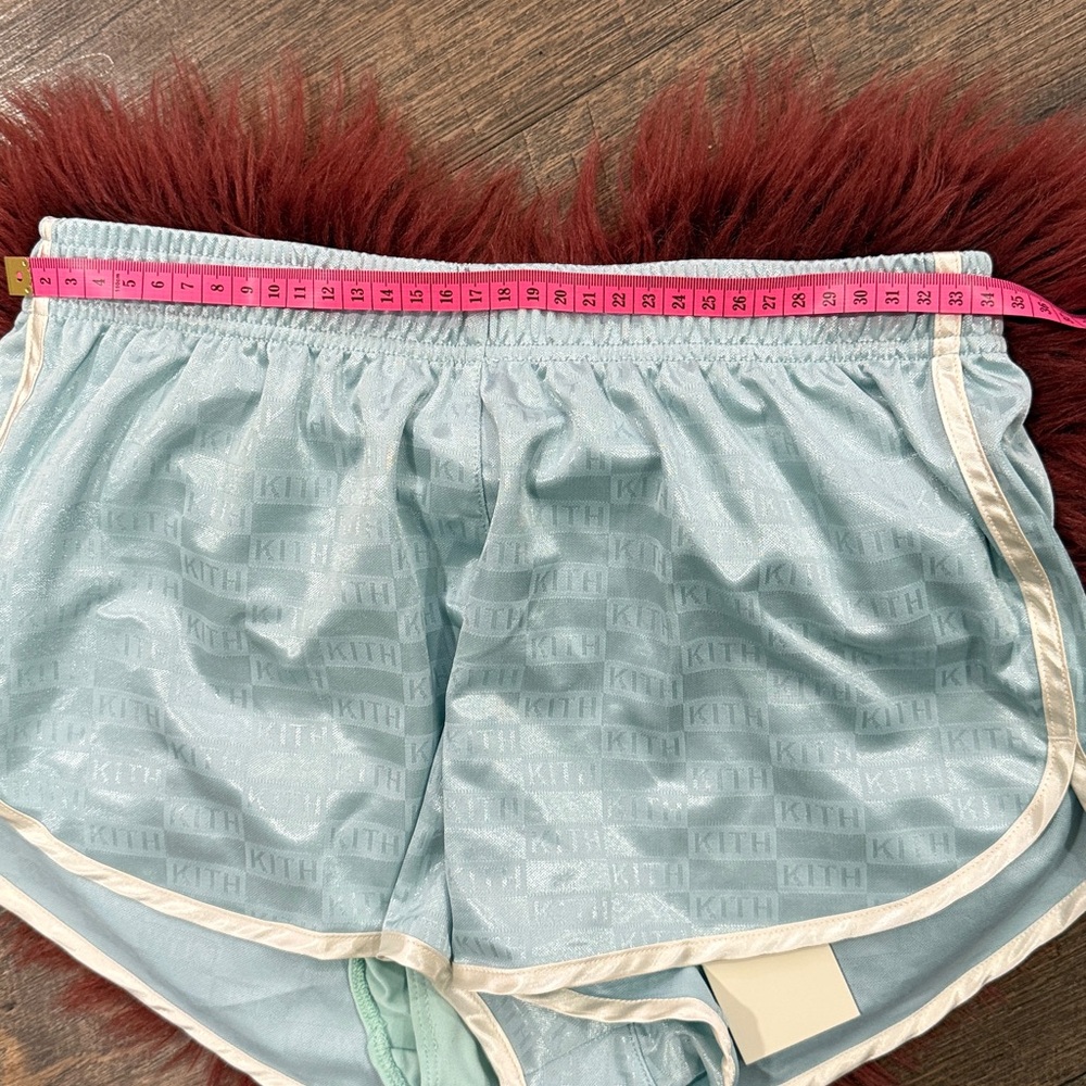 Kith Women’s Aqua Logo Running Shorts NWT Size (S) (NWT) - Picture 5 of 6